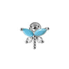 Earrings Stainless Steel Inlaid With Zircon Butterfly Dragonfly Design