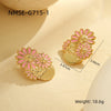 Earrings Stainless Steel 18K Gold Plated Geometric Style