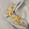 Earrings Stainless Steel Starfish Animal Zodiac Electroplating Fashion For Women
