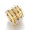 Earrings Stainless Steel Wire Crystal Pearl Handmade Electroplating Solid Color Simple Style