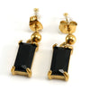 Earrings Stainless Steel Zircon Geometric Inlaid For Women