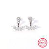 Earrings 925 Sterling Silver Diamond Geometric Fashionable Light Luxury Design