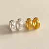 Earrings 925 Sterling Silver Electroplated With Letters Numbers Text Pattern