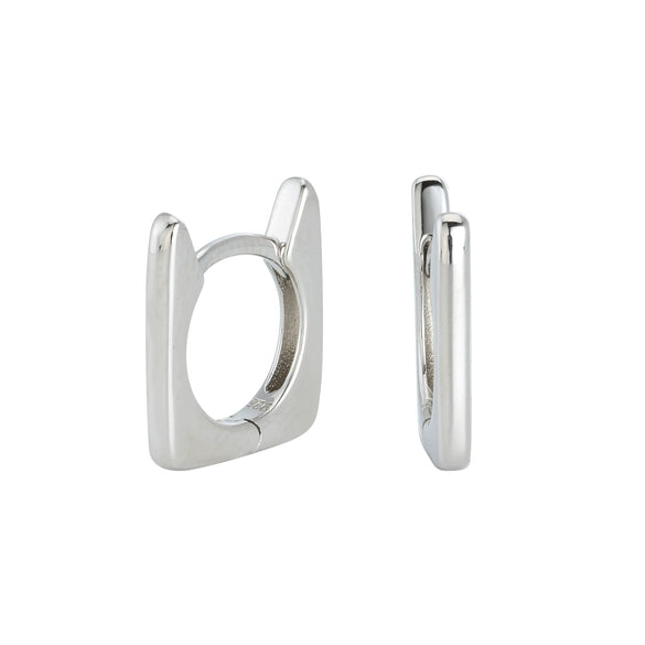 Earrings 925 Sterling Silver Geometric Original Design Electroplated