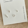 Earrings 925 Sterling Silver Heart Round Beads Pearl Geometric Letters Numbers Text Electroplated