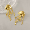 Earrings Titanium Steel Animals Geometric Fashion Exaggerated Polishing