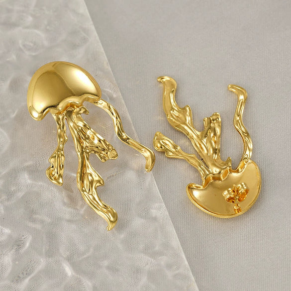 Earrings Titanium Steel Animals Geometric Fashion Exaggerated Polishing