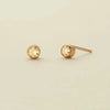 Earrings Titanium Steel Constellation Zircon Minimalist Geometric Color Preservation