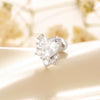 Earrings Titanium Steel Copper Heart Shape Microinlaid Zircon With Diamonds Sweet Cute Advanced Sense For Women