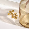 Earrings Titanium Steel Geometric Electroplating