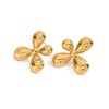 Earrings Titanium Steel Geometric Electroplating