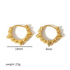 Earrings Titanium Steel Geometric Round Bead Rivet Polished Electroplated Tassel Fashion