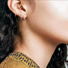 Earrings Titanium Steel Geometric Round Bead Rivet Polished Electroplated Tassel Fashion