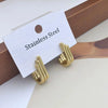 Earrings Titanium Steel Geometric Ushaped Polishing Light Luxury Highend Personality Ear Jewelry
