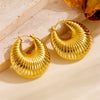 Earrings Titanium Steel Geometric Vacuum Furnace Plated