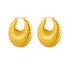 Earrings Titanium Steel Geometric Vacuum Furnace Plated
