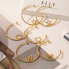 Earrings Titanium Steel Heartshaped Electroplating Women's Jewelry With Animal Zodiac Pattern