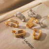Earrings Titanium Steel Stainless Steel Geometric U Shaped Vacuum Plated Ins Style