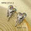 Earrings Titanium Steel Stainless Steel Love Water Drops Shape Electroplated Light Luxury