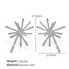 Earrings 316L Stainless Steel Star Pattern Electroplating Women's Cold Style