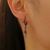 Earrings Zinc Alloy Heart Shape Rivet Punk Electroplating