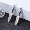 Earrings Zinc Alloy Heart Shape Rivet Punk Electroplating