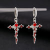 Earrings Zinc Alloy Heart Shape Rivet Punk Electroplating