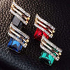 Earrings Zinc Alloy Light Luxury Geometric Crystal For Women