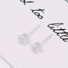 Earrings Zircon 925 Silver Needle Plated With 18K Real Gold 14K Goldfilled Original Design Electroplating