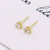 Earrings Zircon 925 Silver Needle Plated With 18K Real Gold 14K Goldfilled Original Design Electroplating