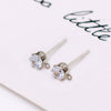 Earrings Zircon 925 Silver Needle Plated With 18K Real Gold 14K Goldfilled Original Design Electroplating