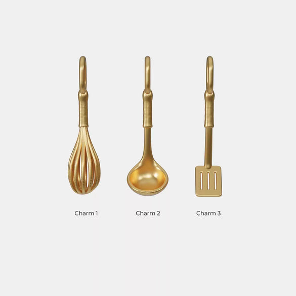 Egg Beater Pendant Stainless Steel Furnace Vacuum Plated Jewelry