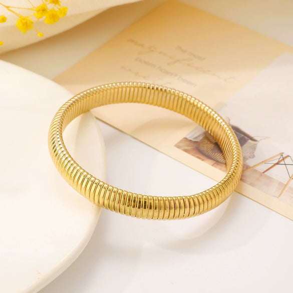 Elastic Bracelet Alloy Geometric Electroplating Unisex Hiphop Style