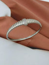 Elastic Bracelet Copper Goldplated Geometric Style Electroplated Hand Jewelry For Men And Women