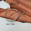 Elastic Bracelet Copper Goldplated Geometric Style Electroplated Hand Jewelry For Men And Women