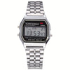Electronic Watch Alloy Case Imitation Leather Strap Stainless Steel Clasp Square And Round Dial Leisure Style For Men And Women