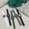 Electronic Watch Alloy Case Imitation Leather Strap Unicorn Style For Teenagers