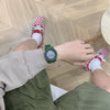 Electronic Watch Alloy Case Imitation Leather Strap Unicorn Style For Teenagers