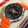 Electronic Watch For Students Abs Case Tpu Strap Acrylic Mirror Round Dial Chic And Sporty Style Waterproof Multifunction