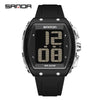 Electronic Watch For The Elderly Blind Multifunction Voice Time Waterproof Silicone Strap Abs Case Highend Style Barrel Shape