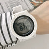 Electronic Watch Plastic Case Silicone Strap For Teenagers Simple Trend Luminous Multifunctional