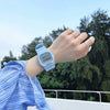 Electronic Watch Plastic Case Silicone Strap Square Style For Men And Women Students