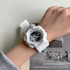 Electronic Watch Plastic Mirror Plastic Case Silicone Strap Round Dial Unicorn Style For General Gender