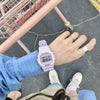 Electronic Watch Plastic Silicone Square For Men And Women Students Jelly Unicorn Macarons Style