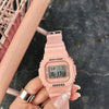 Electronic Watch Plastic Silicone Square For Men And Women Students Jelly Unicorn Macarons Style