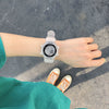 Electronic Watch Silicone Round For Female Middle School Students Korean Simple Trendy Sports Candy Color Luminous Multifunctional