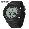Electronic Watch Silicone Strap Abs Case Acrylic Mirror Round Dial Camouflage Series Outdoor Sports Multifunction