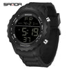 Electronic Watch Silicone Strap Abs Case Acrylic Mirror Round Dial Camouflage Series Outdoor Sports Multifunction