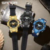 Electronic Watch Zinc Alloy Acrylic Mirror Tpu Strap Round Dial Simple Style Men's Watch