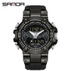 Electronic Watch Zinc Alloy Acrylic Mirror Tpu Strap Round Dial Simple Style Men's Watch